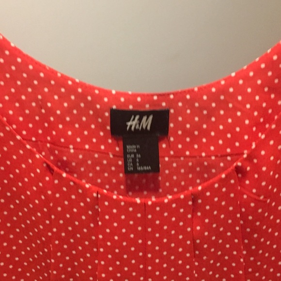 Cute red polla dot black bow dress - Picture 2 of 2